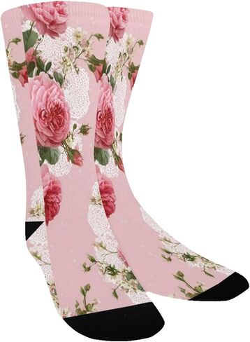 جوارب من الدانتيل الوردي الوردي للمشي لمسافات طويلة - جوارب شتوية حرارية سميكة دافئة للأطفال الصغار للأولاد والبنات للمدرسة، والارتداء اليومي والأنشطة الخارجية in Kuwait