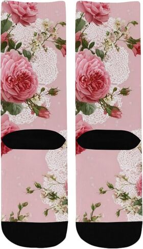 جوارب من الدانتيل الوردي الوردي للمشي لمسافات طويلة - جوارب شتوية حرارية سميكة دافئة للأطفال الصغار للأولاد والبنات للمدرسة، والارتداء اليومي والأنشطة الخارجية in Kuwait