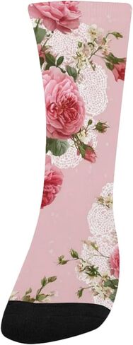 جوارب من الدانتيل الوردي الوردي للمشي لمسافات طويلة - جوارب شتوية حرارية سميكة دافئة للأطفال الصغار للأولاد والبنات للمدرسة، والارتداء اليومي والأنشطة الخارجية in Kuwait