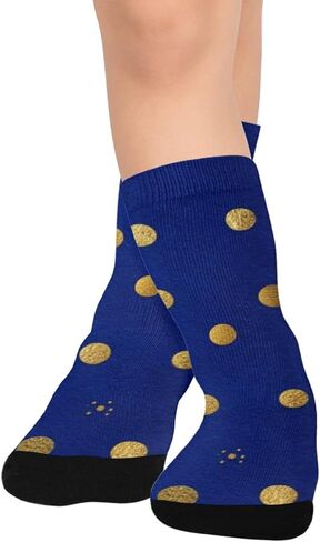 جوارب فاخرة للمشي لمسافات طويلة بطبعة منقطة - جوارب شتوية حرارية سميكة دافئة للأطفال الصغار للأولاد والبنات للمدرسة، والارتداء اليومي والأنشطة الخارجية in Kuwait