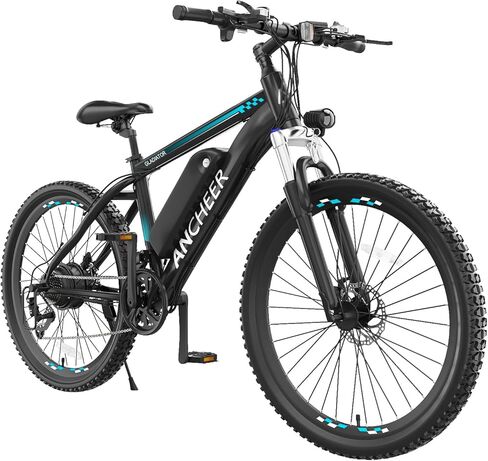 ANCHEER Electric Bike for Adults, 26" 750W Peak Electric Bicycle, 22 MPH Ebike, 48V 10.4AH Removable Battery, 21-Speed Mountain E-Bike, Lockable Suspension Fork, UL2849 Compliant Commuting Ebike in Saudi Arabia