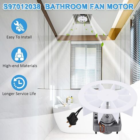 S1200A000 العالمي الحمام تنفيس مروحة العادم محرك كهربائي عدة لاستبدال Broan NuTone 50CFM 3000 دورة في الدقيقة 120 فولت in Kuwait