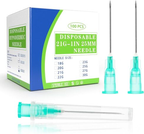 100 عبوة 22 جيجا 25 مم 1 بوصة أداة يمكن التخلص منها للتوزيع العلمي والصناعي، مغلفة بشكل فردي in Kuwait