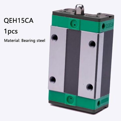 كتلة نقل السكك الحديدية الخطية QEH15CA، حامل منزلق منزلق مربع من الصلب لدليل السكك الحديدية الخطية QEH15 وEGR15، للطابعة ثلاثية الأبعاد DIY، المخارط، آلة CNC in Kuwait