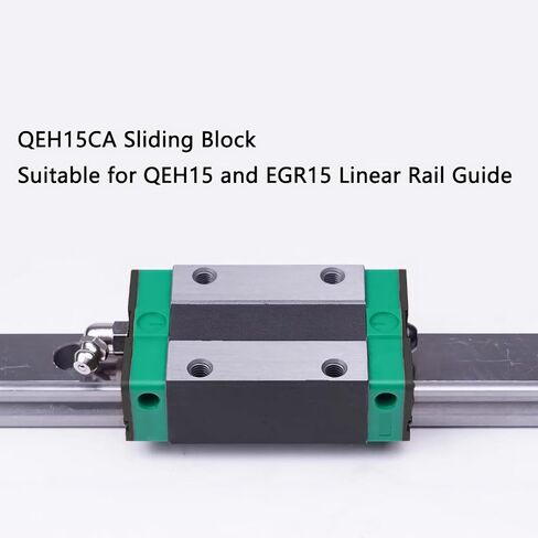 كتلة نقل السكك الحديدية الخطية QEH15CA، حامل منزلق منزلق مربع من الصلب لدليل السكك الحديدية الخطية QEH15 وEGR15، للطابعة ثلاثية الأبعاد DIY، المخارط، آلة CNC in Kuwait