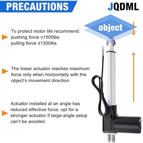 40 Inch Stroke 8000N/1700lbs Heavy Duty Linear Actuator 12V Speed 0.157"/sec High Force IP43 Electric Actuator with Mounting Brackets,for Electric Lifting System, Electric Bed,Electric Door in Saudi Arabia