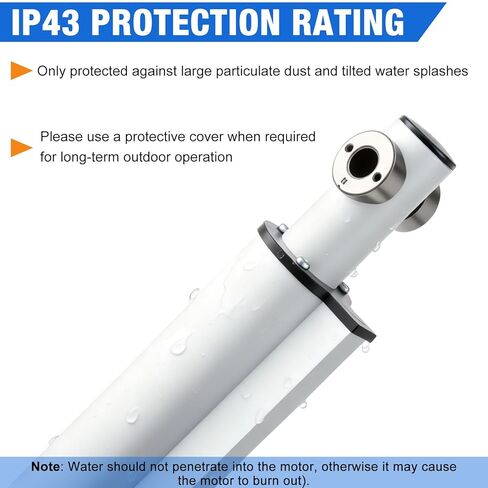 40 Inch Stroke 8000N/1700lbs Heavy Duty Linear Actuator 12V Speed 0.157"/sec High Force IP43 Electric Actuator with Mounting Brackets,for Electric Lifting System, Electric Bed,Electric Door in Saudi Arabia