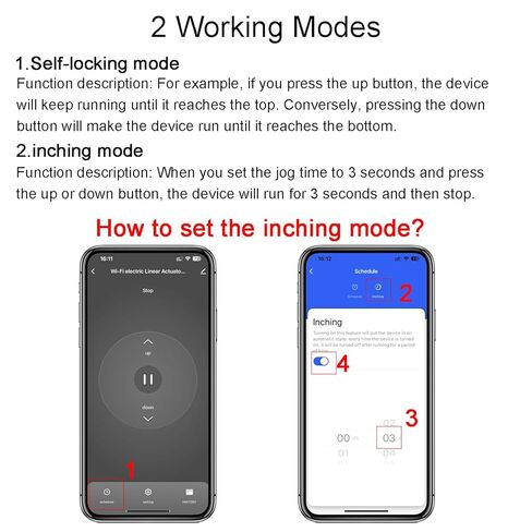 وحدة تحكم المحرك الخطي الكهربائي الذكي WiFi، DC12V 24V 32V، مرحل للأمام والخلف، تطبيق Smart Life، مؤقت، متوافق مع Alexa وGoogle Home in Kuwait