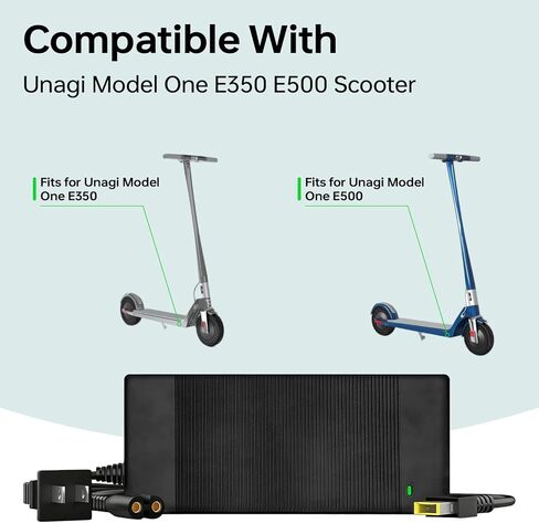 شاحن سكوتر Unagi 33.6V 2A متوافق مع سكوتر Unagi Model One E350 E500 in Kuwait