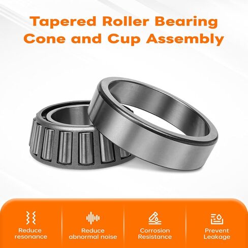 SET413 Tapered Roller Bearing Cone and Cup Assembly Compatible with Chevy C6500 C7500 Kodiak, Ford F59 F650 F750, GMC C6500 C7500 Topkick, Front Inner Taper Bearing Set Replaces HD200, HM212049 in Saudi Arabia