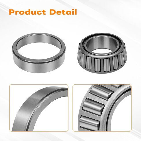 SET413 Tapered Roller Bearing Cone and Cup Assembly Compatible with Chevy C6500 C7500 Kodiak, Ford F59 F650 F750, GMC C6500 C7500 Topkick, Front Inner Taper Bearing Set Replaces HD200, HM212049 in Saudi Arabia