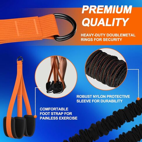 WHATAFIT Pull Up Assistance Bands, Resistance Bands for Pull Up Bar Working Out with Feet Straps ，Adjustable Heavy Duty Pull Up Assist Equipment, Home Gym Fitness Exercise Strength Muscle Training in Kuwait