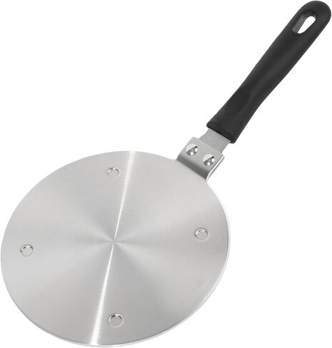 محول الحث RoseFlower، 20 سم / 7.87 بوصة لوحة توزيع الحرارة بمقبض قابل للإزالة - لطباخ الحث/الغاز، موقد كهربائي، موقد محمول، لوحة محول طباخ موكا، طبق ساخن للطهي in Kuwait