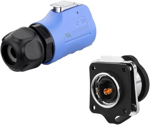 LP20 waterproof aviation and socket with fence flange 2-14 core anti-fool and anti-electric shock UL(12 core) in Saudi Arabia