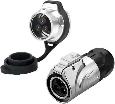 LP16 aviation and socket 3-pin threaded panel mounting full metal waterproof connector(Single hole formal wear) in Kuwait