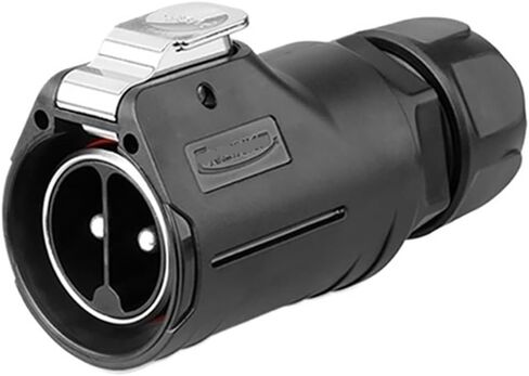LP-28 screw connection aviation 2 core 50A mixed waterproof connector lock wire type(Butt and reverse installation) in Saudi Arabia