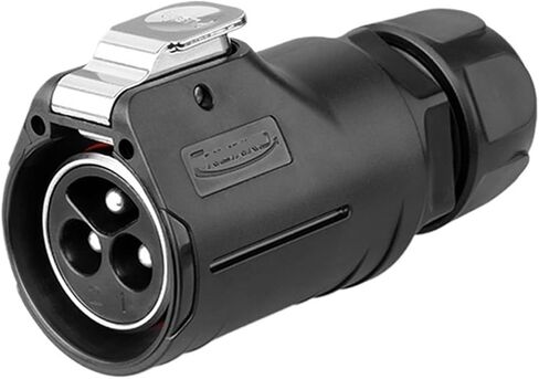 LP-28 screw connection aviation 3 core 50A mixed waterproof connector lock wire type(Butt female head) in Kuwait