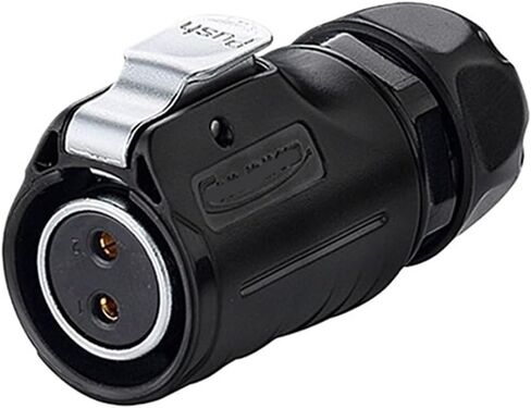 LP20 Aviation Socket 2-pin Reverse Female Male Panel Mount Connector IP68(Flange reverse installation) in Saudi Arabia