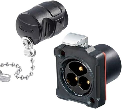 Connector M24 snap-on reverse waterproof aviation 3-pin solder-free(Plastic female connector) in Kuwait