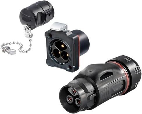 Connector M24 snap-on reverse waterproof aviation 3-pin solder-free(Plastic female connector) in Saudi Arabia