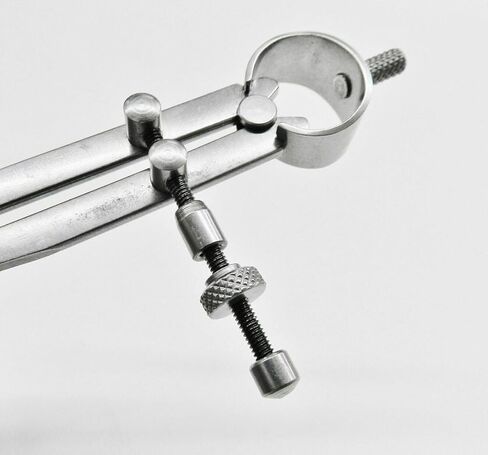 RIO 4" Spring Dividers Flat Leg Tool Gauge Distant Measuring Compass Design Layout - Part Number 0702-0044 - Stainless Steel in Kuwait