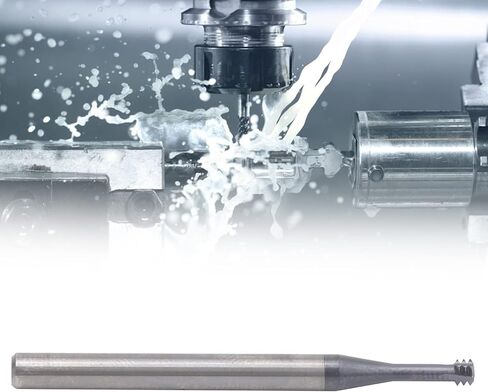 3 Tooth Metric 60° Tungsten Steel Thread Milling Cutter for CNC Machines, M4x0.7xD4x50 Hand Tool, and Durable for Cutting Multiple Materials in Kuwait