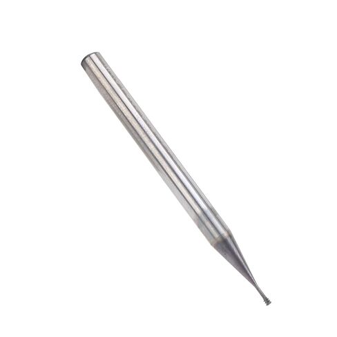 آلة قطع طحن خيط فولاذ التنغستن 60 درجة بـ 3 أسنان لأداة يدوية CNC، مواصفات M1.6x0.35xD4x50، الحدة، مناسبة للمواد المتعددة in Kuwait