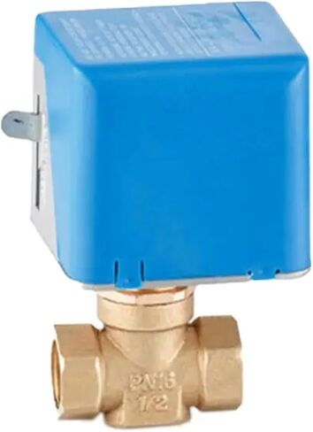 صمامات كروية نحاسية كهربائية بمحرك 1/2 بوصة 2 سلك AC220V صمام إيقاف إيقاف اتجاهين (24VAC) in Kuwait