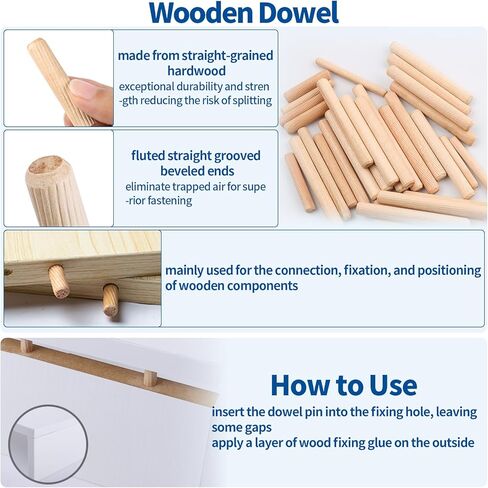 285Pcs 3-in-1 Eccentric Wheels Kit, Furniture Cam Lock Fasteners with Dowel, Pre-Inserted Nut, Wood Dowel Pins, Screw Caps, Nut & Bolt Assortment Set Compatible with IKEA in Saudi Arabia