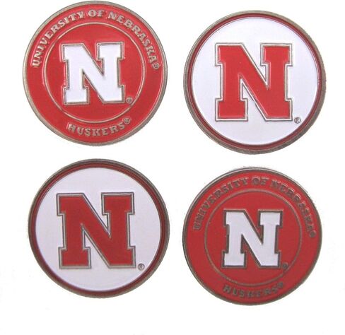 Nebraska Huskers Double Sided Golf Ball Markers (Set of Four) in Kuwait