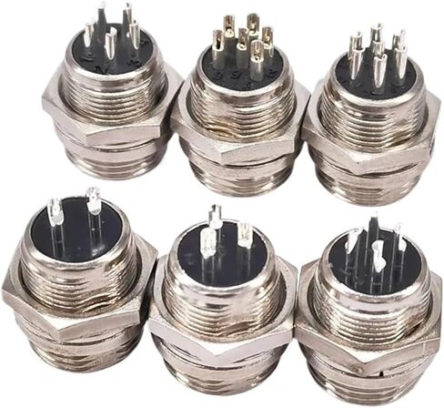 10 Pack GX12 4 Pin Female Plug Socket 12mm Connector 2 Pin 3 Pin 5 Pin 6 Pin 7 Pin Quick Connector(3PinFemale plug10PCS) in Saudi Arabia