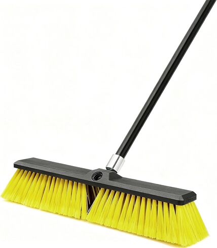 18 Inches Push Broom Outdoor- Heavy Duty Broom with 63" Long Handle,for Cleaning Outdoor or Indoor Tile, Garage, Floor, Deck in Saudi Arabia
