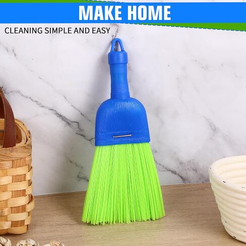Qianyu Whisk Broom Hand Brush Fiber Outdoor Car Broom with Hang Hole Durable Bristles Whisks Away Dirt Debris for Cleaning Inddoor Porches Floors Decks Driveways Dirt Dust in Saudi Arabia