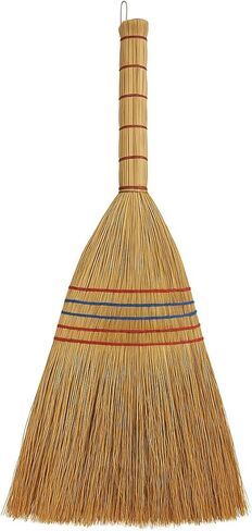B Unique Lightweight Corn Broom – 75cm Natural Straw Broom with Reinforced Handle – Heavy-Duty Indoor/Outdoor Sweeping for Home, Garage, Patio, Hardwood Floors & Tight Corners in Saudi Arabia