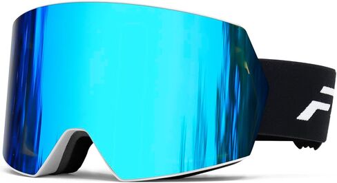 AVV Anti Fog OTG Ski Goggles UV400 Protection - Helmet Compatible for Men Women Youth Skiing Snowboarding in Kuwait