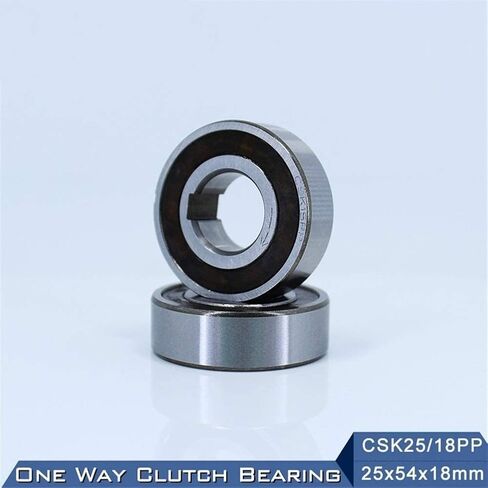 قوابض تحمل عالية السرعة CSK25/18PP ذات اتجاه واحد 25 × 54 × 18 مم مع محامل قابض العجلة الحرة Keyway in Kuwait