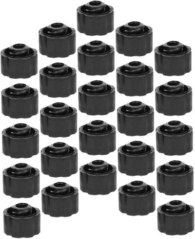 ULTECHNOVO 25pcs Tip Caps for Syringe Black Dispensing Needle Protective Caps for Industrial and Laboratory Use Reliable Sealing for Syringe Supplies in Saudi Arabia