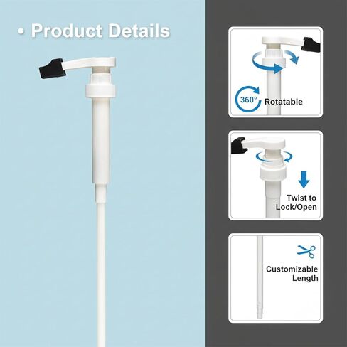 5 قطع من مضخات شراب القهوة البيضاء من جينجومي، مضخة شراب لزجاجة مونين الزجاجية سعة 750 مل، مضخة شراب القهوة البيضاء مع غطاء طرفي متضمن in Kuwait