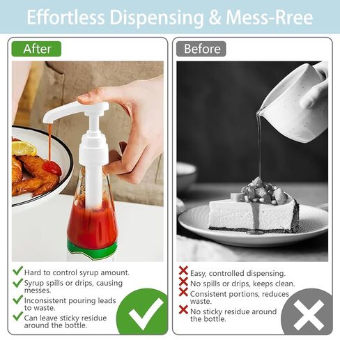 5 قطع من مضخات شراب القهوة البيضاء من جينجومي، مضخة شراب لزجاجة مونين الزجاجية سعة 750 مل، مضخة شراب القهوة البيضاء مع غطاء طرفي متضمن in Kuwait