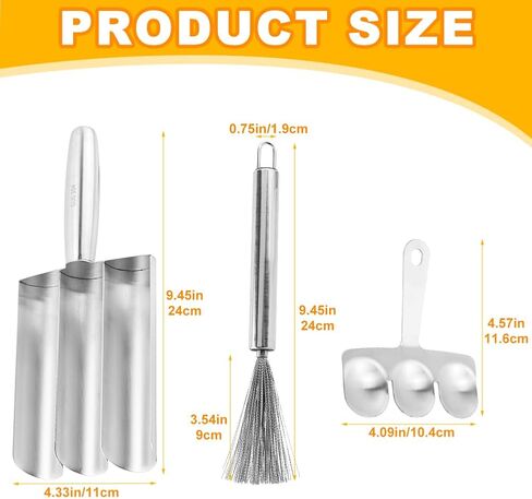 Stainless Steel Triple Ball Maker - Meatball, Shrimp & Vegetable Scoop - Kitchen Cooking Tool in Saudi Arabia