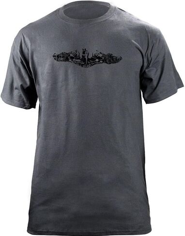 USAMM تي شيرت Vintage Navy Submarine Warfare Insignia Subdued Veteran المرخص رسميًا in Kuwait