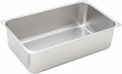 Winco 6-Inch Deep Stainless Steel Spillage Pan, Full Size in Saudi Arabia