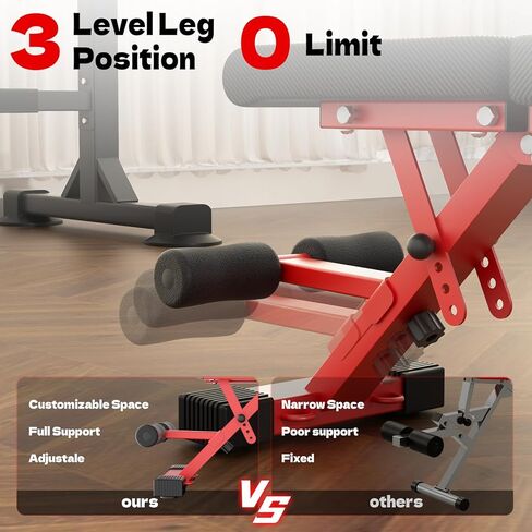 مقعد وزن قابل للتعديل من FitinOne، مقعد تمرين قابل للطي بوزن 800 رطل للجيم المنزلي، جهاز ضغط مسطح منحدر مع طي سريع وتعديل سريع in Kuwait