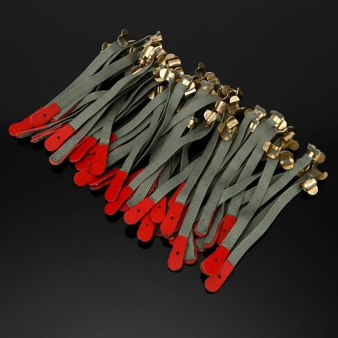 مشبك أشرطة لجام البيانو - حزمة مكونة من 50 قطعة من أشرطة الزفاف للبيانو، 75 × 5 مم/ 3 بوصة × 0.2 بوصة أشرطة بيضاء وحمراء مع أجزاء إصلاح بديلة لحزام مشبك زنبركي، ملحقات شريط مشابك قياسية in Kuwait