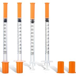 1ml Syringe, 31Gauge 6mm Lab Dispensing Syringe, Individual Wrapped Dispensing Tool Plastic Tube, 20Pack in Kuwait