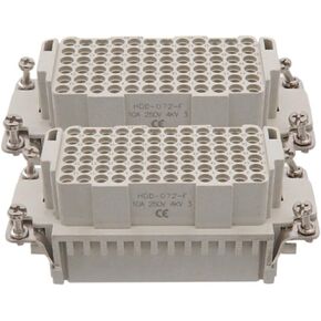 موصل مستطيل للخدمة الشاقة HDC HDD 24 42 72 دبوس 16A قابس أنثى ذكر خط علوي (HDD-144-F) in Kuwait