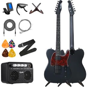 TOSTAR Electric Guitar with HSH Alnico 5 Pickups, Locking Tuners, Push-Pull Coil Split, Enhanced Sustain, Solid Body Electric Guitars for Advanced Players, Guitarra Electrica, Red in Kuwait