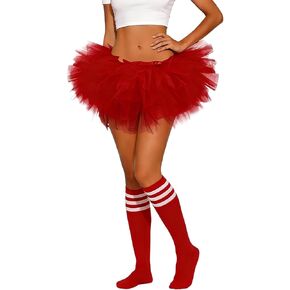 Tutus for Women 5 Layered Tutu Skirts for Women Adult Tulle Skirt 80s Halloween Christmas Costume in Kuwait