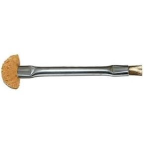 Techni-Pro 758SO656 - Applicator Brush, Double End, Brass Wire/Sponge 1/2', 0.003' Bristle, Zinc Plated 3/8'x4-1/2' Handle in Kuwait