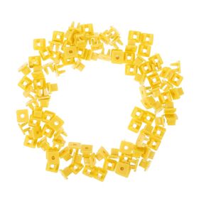 Ciieeo 100pcs Car Engine Splash Shield Retainer Clips Square Hole Panel Fasteners Compatible Car Models Sturdy in Saudi Arabia